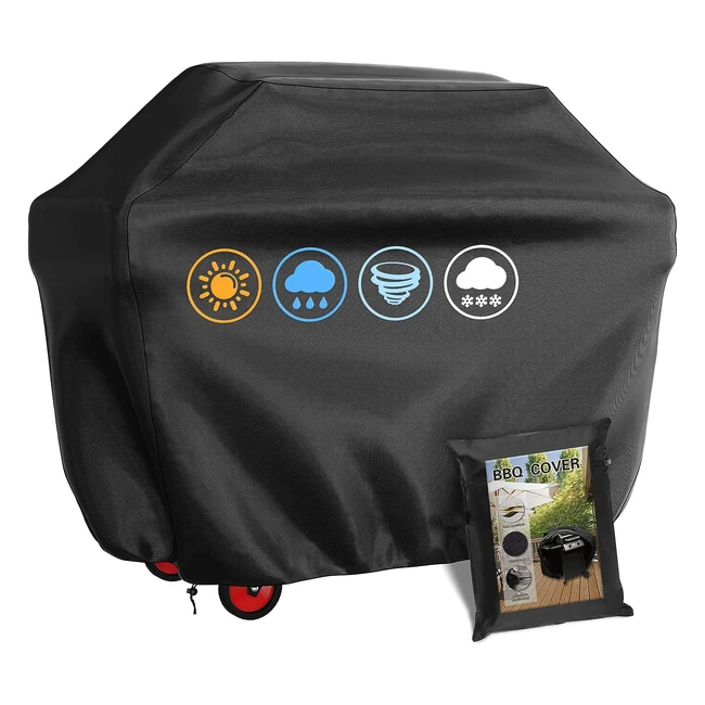 Housse barbecue gaz rectangulaire 145 x 61 x 117 cm - Protection tanche anti-U