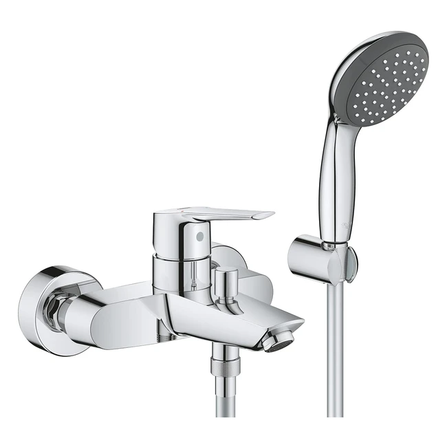 GROHE Start 23413002 Einhebel-Badarmatur 12 Zoll wandmontiert mit Temperaturbegr
