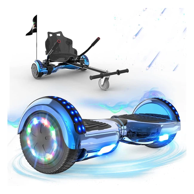 Hoverkart RCB Gyropode Hoverboard pour Enfant et Adulte - Bluetooth Musique LE