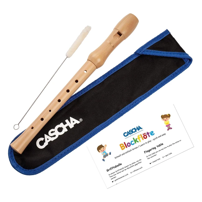Flauta de madera Cascha HH 2074 - Digitacin alemana - Para nios y principian