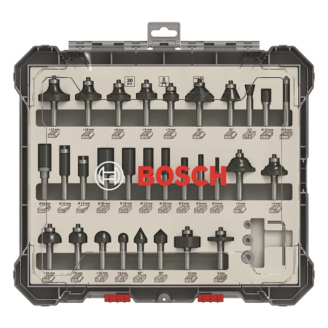 Bosch Professional Nutfrser-Set 2607017475 - Hochwertiges Frser-Set fr Hol