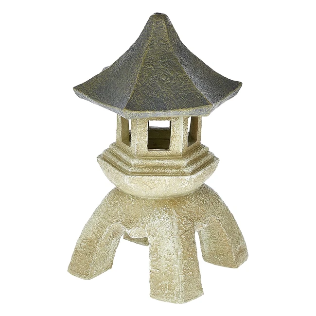 Lanterna Pagoda Statua Esterni Poliresina Pietra Bicolore - Design Toscano