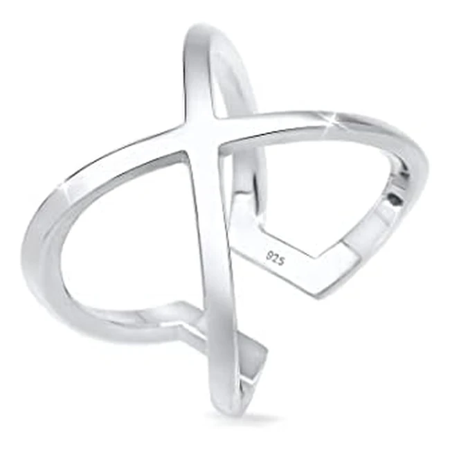 Bague Femmes Croix en Argent Sterling 925 - Elli - Réf. 1234 - Design Élégant