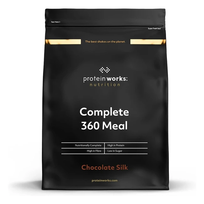 Protein Works Complete 360 Meal Shake - High Protein Meal, 10 Servings, Double Milk Chocolate