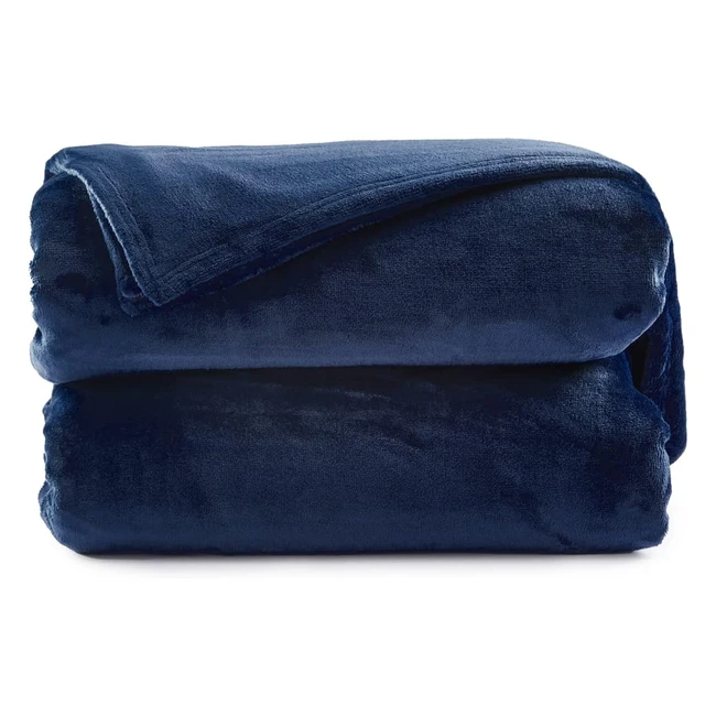 Couverture polaire Sweetnight 230x270 cm - Chaude et douce - Bleu - Grande taill