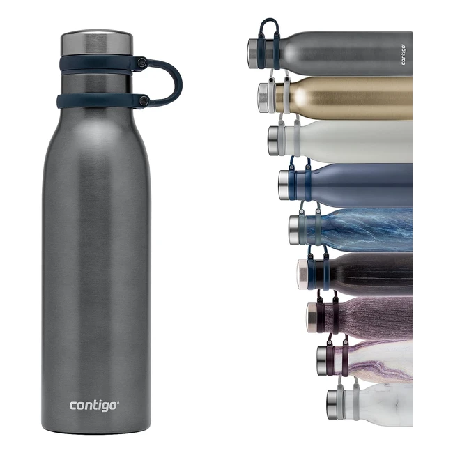Contigo Matterhorn Water Bottle - Thermalock Insulation - BPA Free - Keeps Beverages Cold for 24h, Hot for 10h - 590ml
