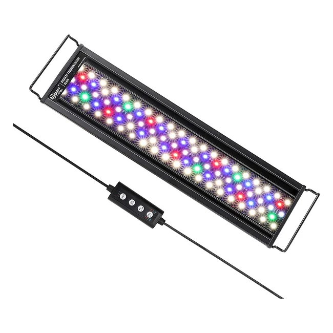 Hygger Aquarium LED Beleuchtung 247 Modus Timer einstellbare Helligkeit 7 Fa