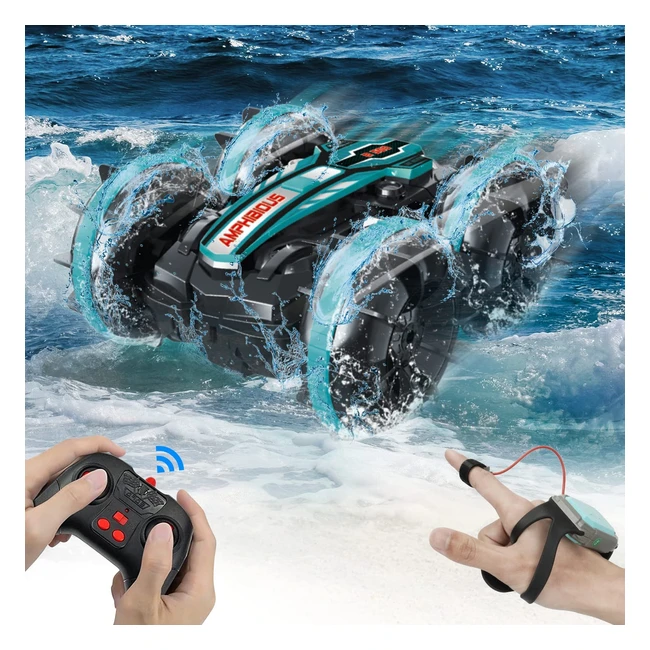 Amazefun Amphibious RC Auto Gestensensor 4WD ferngesteuertes Offroad-Spielzeu