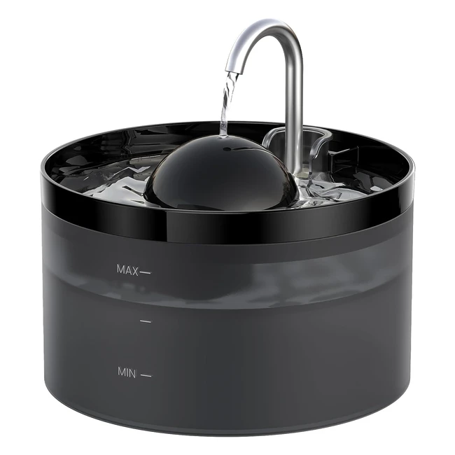 UIOOQ Katzenbrunnen | Ultra-leiser Wasserbrunnen mit Aktivkohlefilter | 22L Kapazität | Für alle Katzenarten