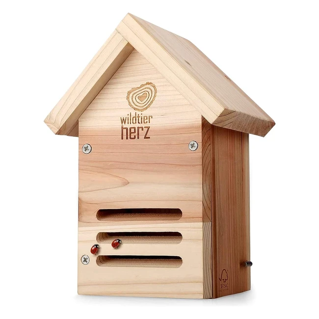 Casetta per Coccinelle Resistente alle Intemperie - Dimensioni 23x17x12 cm