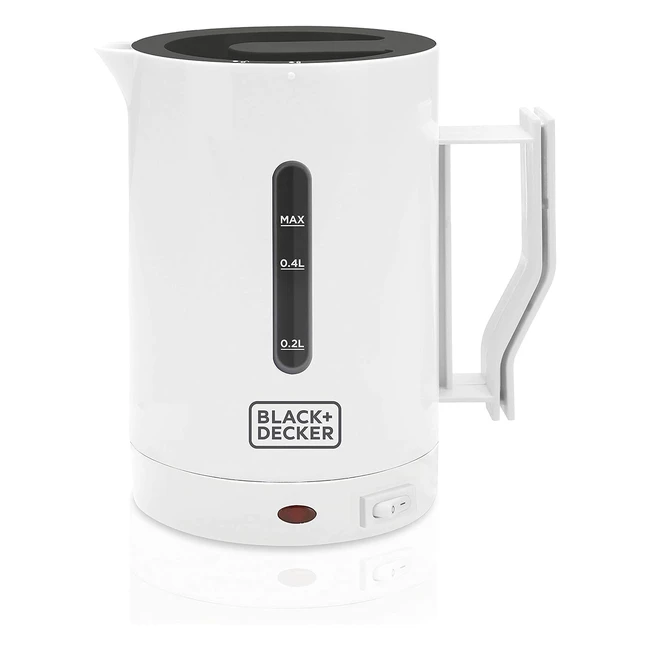 Bouilloire filaire Black+Decker DC1005QS - 1000W - Indicateur LED - Système de blocage de sécurité - 500ml