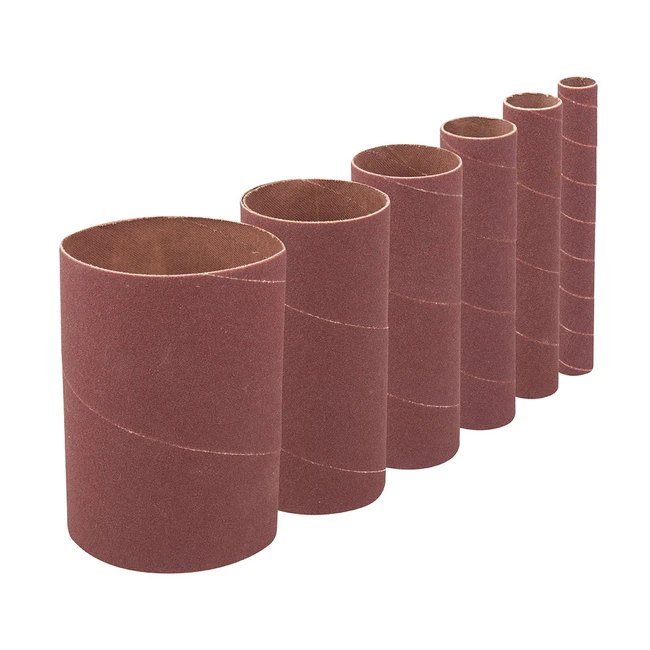 Set 6 Manicotti Abrasivi Silverline 275488 114mm - Grana 80