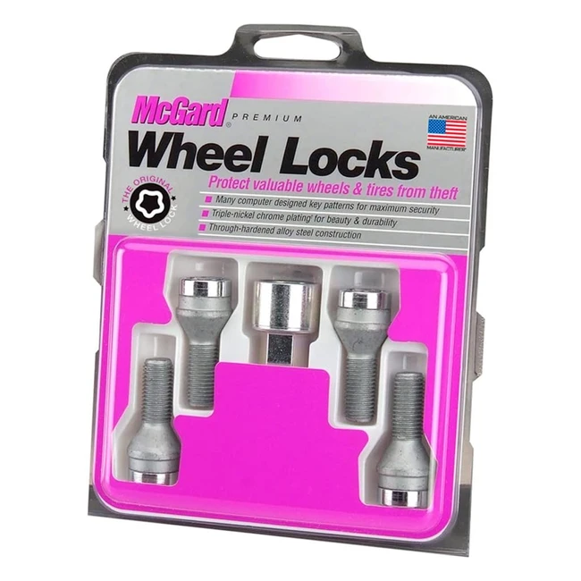 McGard 27204SU - Bulloni Antifurto Ruote Standard M12 x 15 - Alta Resistenza alla Corrosione