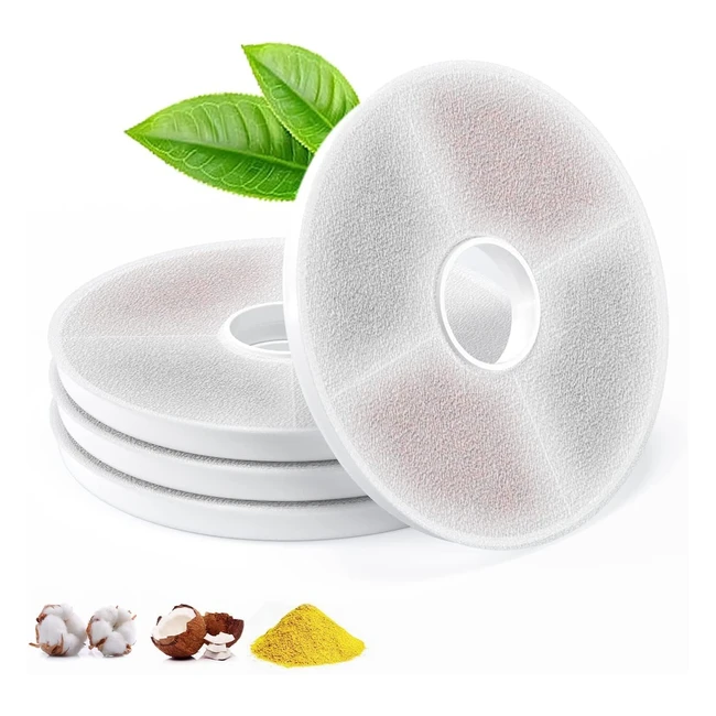 Filtre Fontaine Eau Chat Apetdola 2L 4 Pack - Filtre Remplacement 6 Couches - Pour Chats et Chiens