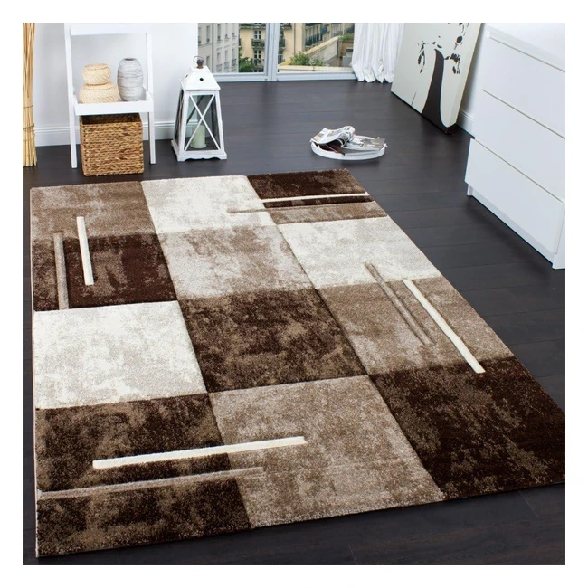 Tappeto Moderno Paco Home Orlo Quadri Effetto Marmo 80x150 cm