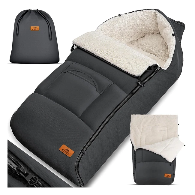 Kesser Babyfusack Winterfusack | Universal | Warm & Sicher | Anthrazit