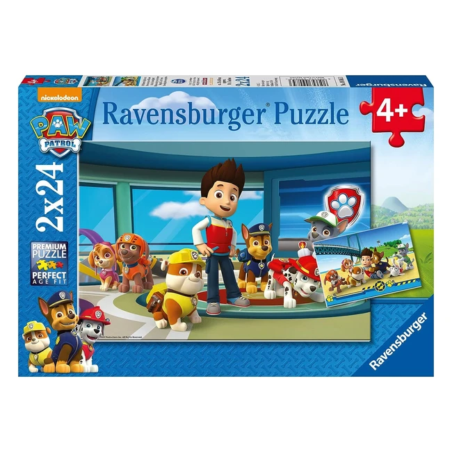 Puzzle Enfant Ravensburger 2x24 P - Des Museaux Efficaces - Pat Patrouille - 09085