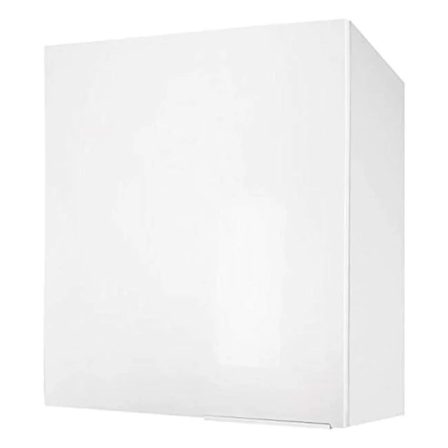 Meuble haut de cuisine Berlioz CP6HB 1 porte blanc brillant 60x34x70cm