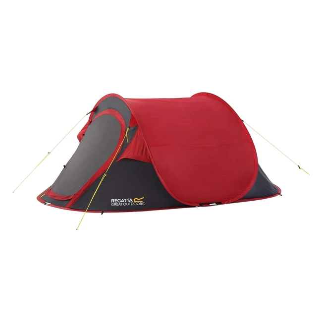 Regatta Waterproof Malawi Unisex Outdoor Popup Tent - Quick Pitching, Hydrafort 70D Flysheet