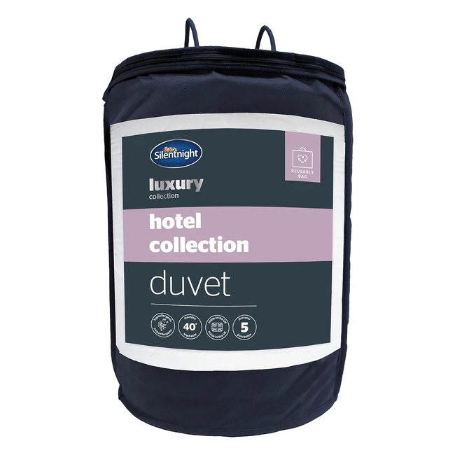 Silentnight Hotel Collection Double Duvet 105 Tog - Luxury Duvet for All Seasons - Hypoallergenic & Machine Washable