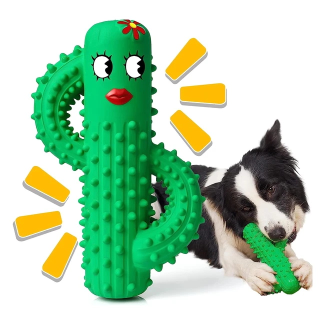 Jouet pour chien indestructible en caoutchouc - Rmolitty - Réf. 12345 - Nettoyage des dents - Vert