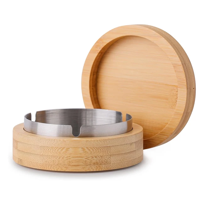 Cendrier ferm design extrieur Vvin avec couvercle anti-vent et anti-odeur