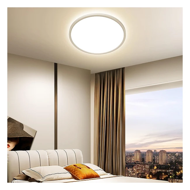 Plafoniera LED moderna 18W 2400lm per soggiorno, camera da letto, cucina, bagno - OTREN