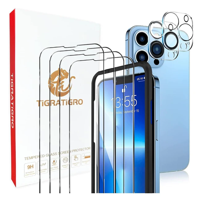 Pellicola in Vetro Temperato per iPhone - Tigratigro - 4pz/2pz - HD 9H - Facile da Installare