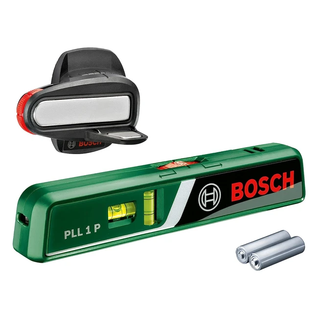Bosch Laser-Wasserwaage PLL 1 P, Arbeitsbereich bis 20m, Messgenauigkeit 0,5mm, in Kartonverpackung