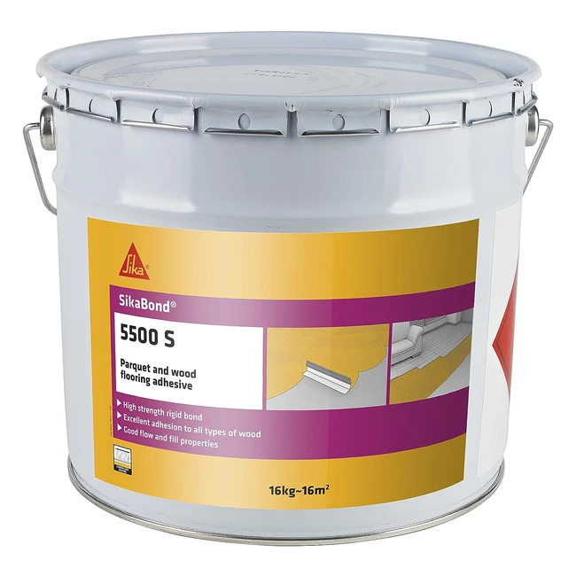 Sika Sikabond 5500S Parquet  Wood Floor Adhesive - Strong Bond for Wood Block 