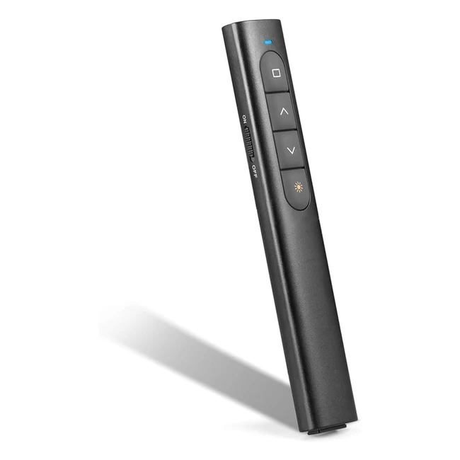 Presenter wireless per presentazione PowerPoint 2.4GHz - Telecomando slide PC - Pointer penna telecomando