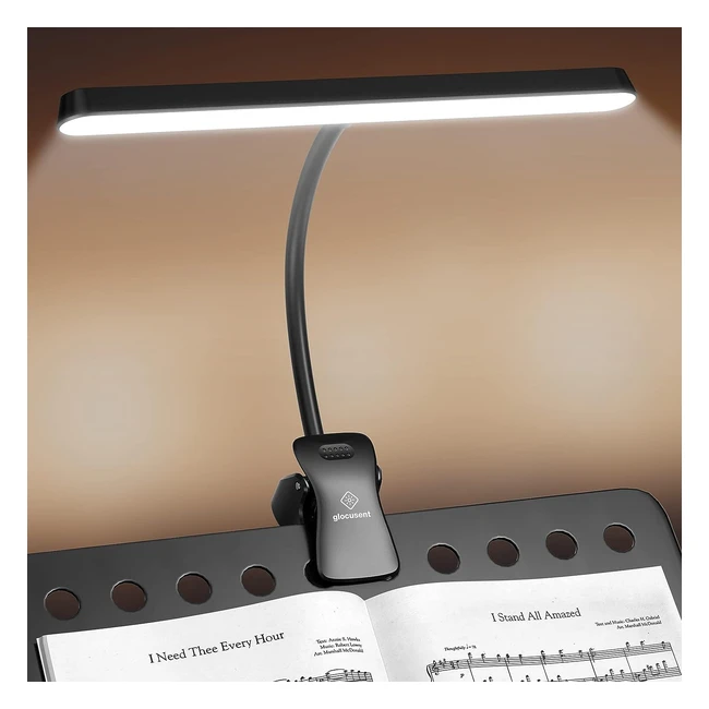 Lmpara Glocusent 57 LED para partituras y cuidado de los ojos - Recargable USB