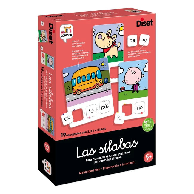 Diset Las Slabas - Juego Educativo para Aprender Letras y Abecedario - Nios 