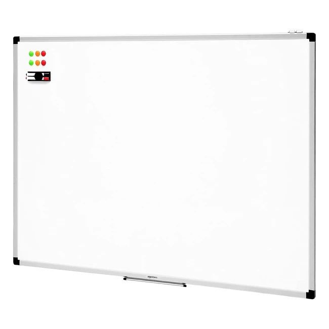 Magnetisches Whiteboard mit Stiftablage und Aluminiumleisten - Trocken abwischba