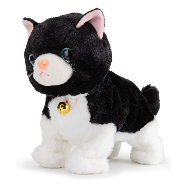 Peluche Elettronico Robot Gatto Smalody - Giocattoli Interattivi - Controllo del Suono - Occhi LED