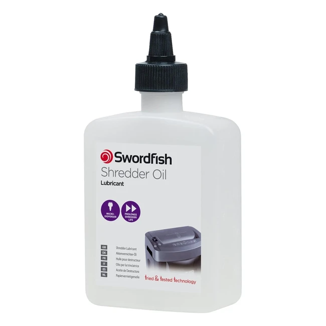 Swordfish 350ml Shredder Oil - Prolongs Shredder Life - Ref 40240