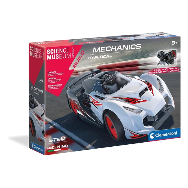 Clementoni 61513 Science Museum Mechanics Hypercar Kit | Ages 8+ | Engaging and Imaginative