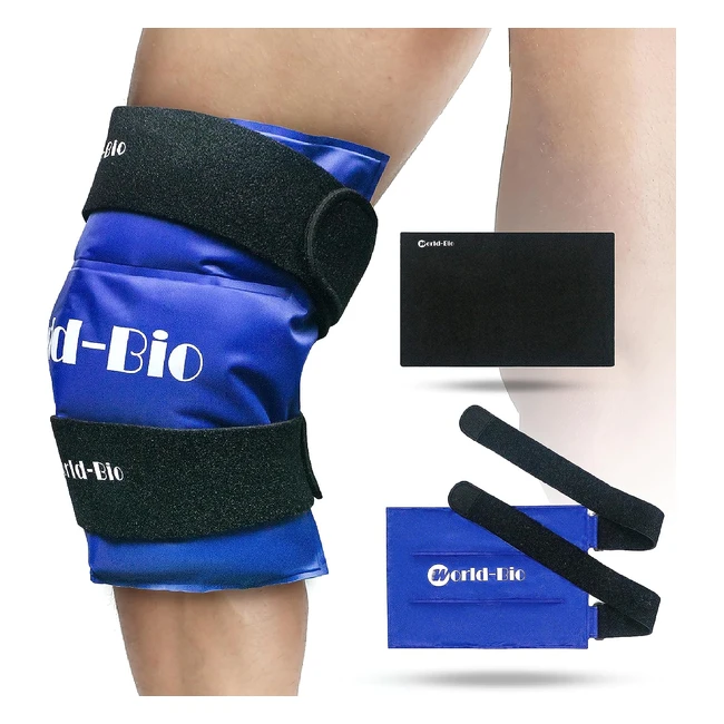 Gel Ginocchio Ghiaccio Ice Pack Riutilizzabile - Terapia Caldo e Freddo - Recupero Postoperatorio