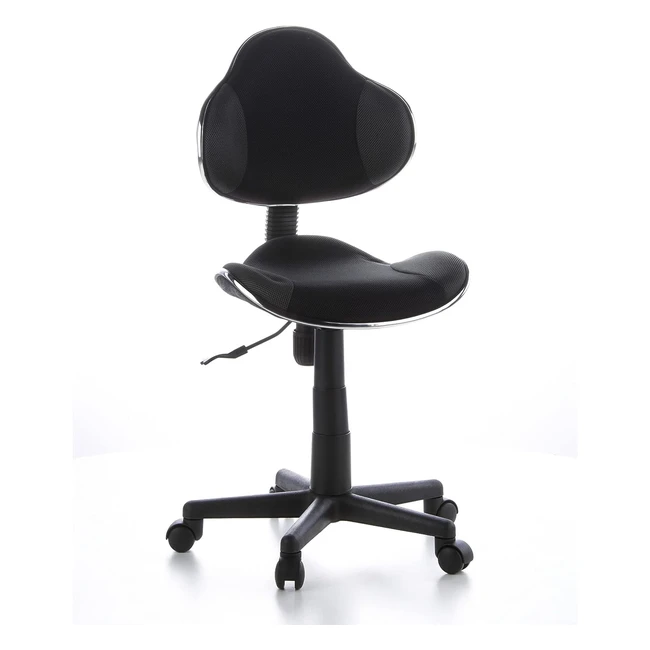 HJH Office Kiddy GTI Kinder-Bürostuhl, ergonomisch, neues Sitzdesign, Chromkanten, zweifarbiges Polster, Mesh