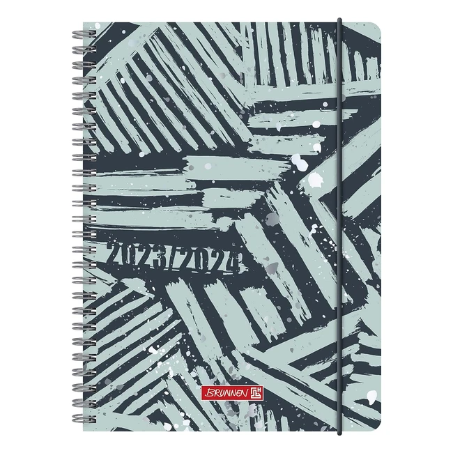 Brunnen Akademischer Terminkalender Razzle Dazzle 2023-2024 A5 Schwarz/Blau