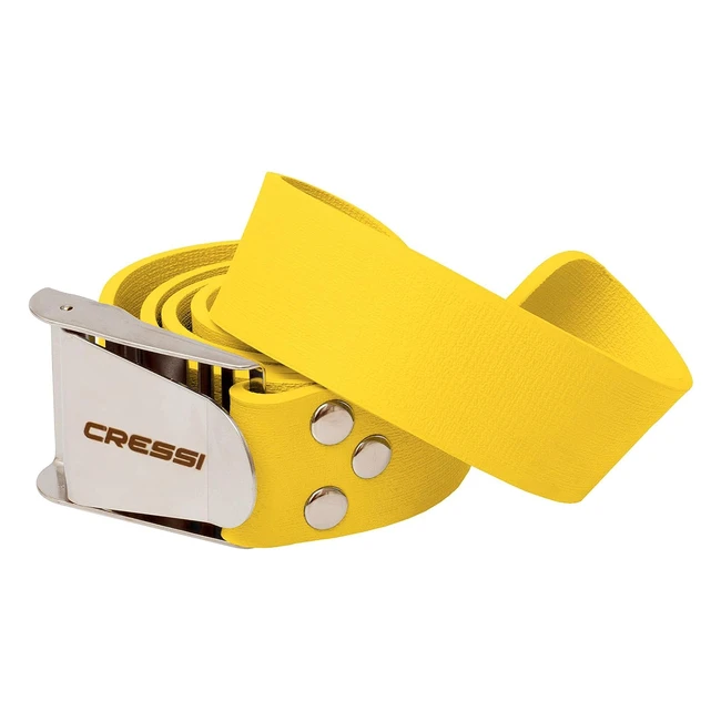 Cressi Unisex Adult Quick Release Elastic Belt - YellowSilver - 140cm - Durable