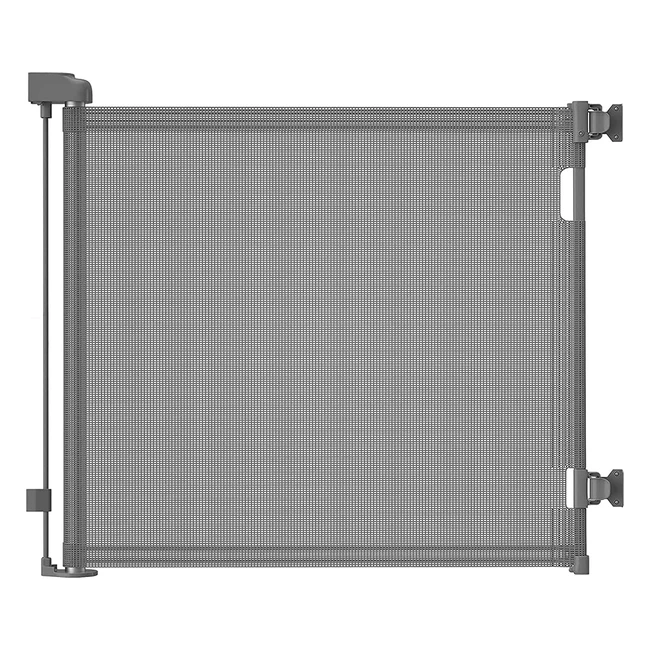 Barrière de sécurité rétractable pour escalier bébé et chien - Extensible jusqu'à 150 cm