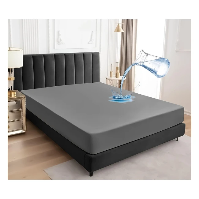 Housse de matelas impermable 90x200cm premium - Protge-matelas respirant an