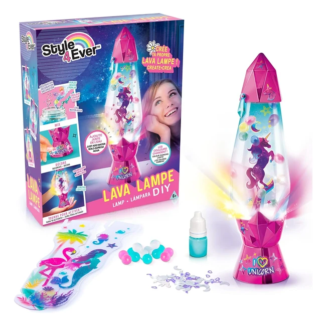 Lmpara de lava personalizable Canal Toys color rosa OFG 180