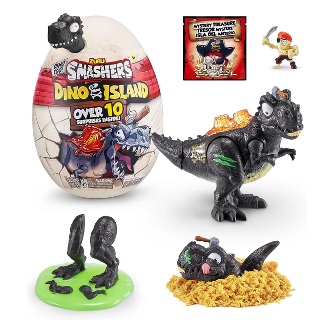 Zuru Smashers Dino Island Surprise Mini Egg Trex Collectible Toy Explorers Kit - Ages 3+