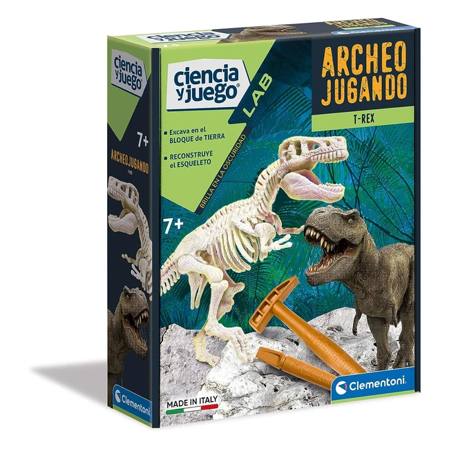 Clementoni Arqueojugando T-Rex Fosforescente - Juego Cientfico 55032