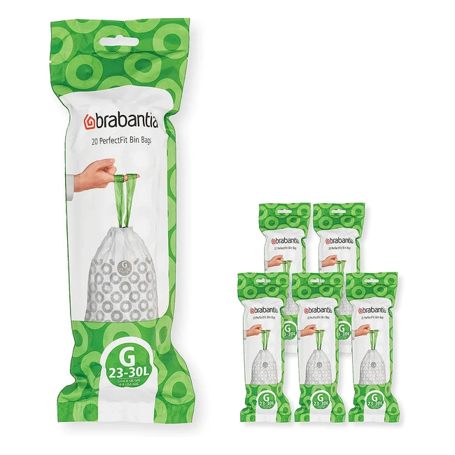 Sacchetti PerfectFit G 2330L120 - Anti Strappo - Pratico Nastro di Chiusura