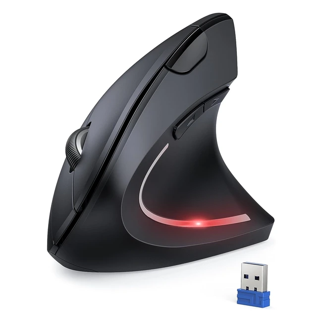 Ratn vertical inalmbrico Tecknet 24G 4800dpi 5 niveles ajustable - Reduce 