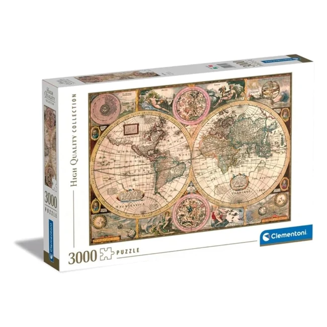 Puzzle Clementoni Mapa Antiguo 3000 Piezas - Alta Calidad y Diseo Elegante