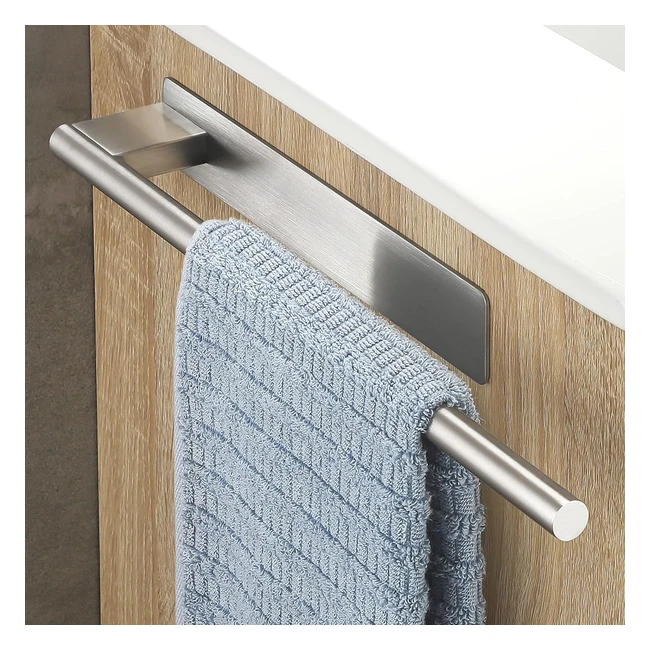 Toallero de Bao Sin Taladro en Acero Inoxidable - 39 cm - Oetams